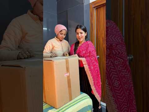Let’s unbox life ka sabse bada parcel😍 | Anju Mor | #ytshorts #minivlog #trending