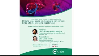&quot;Injuria renal aguda en el paciente con cirrosis: más allá del síndrome hepatorrenal&quot;