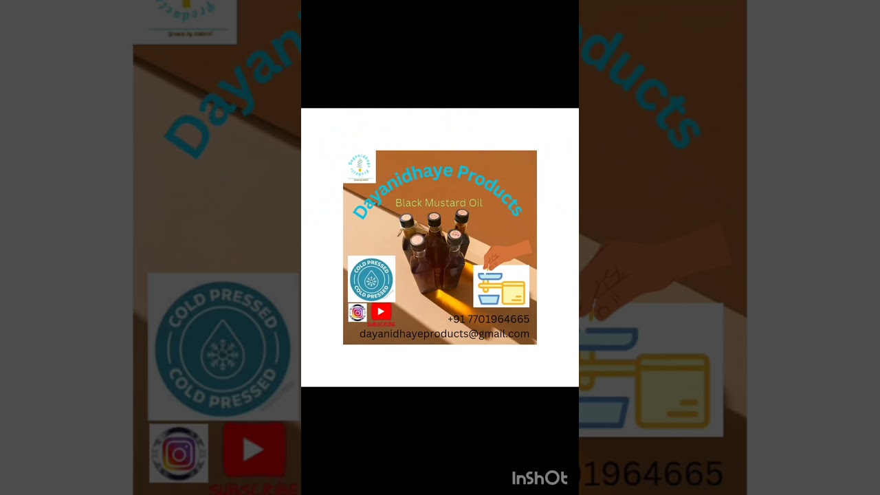 Premium Dayanidhaye Cold-Pressed Black Mustard Oil