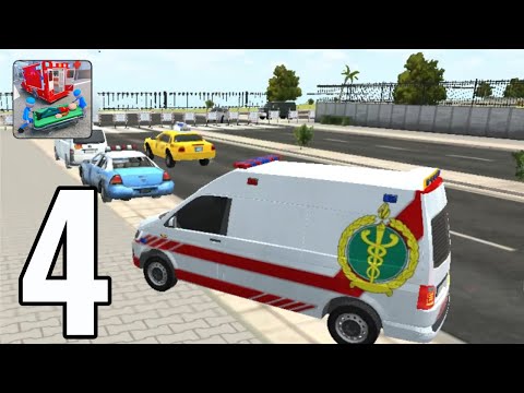 Stickman Ambulance Roof Jumping - Gameplay Walkthrough Part 4 - Mission 16-20 (iOS, Android).
