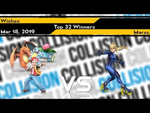 [Smash Ultimate] Collision 2019 (Top 32) - Marss (Zero Suit) vs Wishes (Pokemon Trainer)