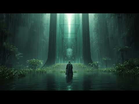 Sanctuary of the Submerged AI 🌊🤖 2-Hour Cyber-Sacred Ambience | Flooded Temple Soundscape | Ethereal