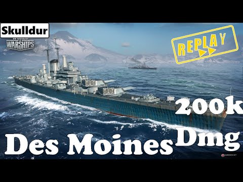 Totale Zerstörung mit Des Moines (200k DMG) // World of Warships Gastreplay