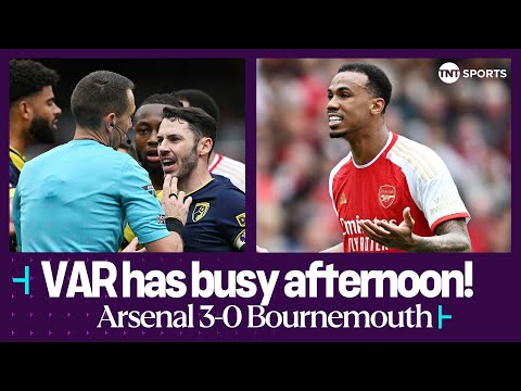 VIDEO: VAR has a busy afternoon at the Emirates as Arsenal beat Bournemouth in the Premier League 😅