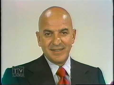 TELLY SAVALAS Announces Day & Time For New Show "KOJAK" That Began Airing In 1973.