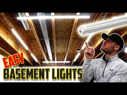 Quick & Easy DIY LED Fixtures // Basement, Garage, or Attic!