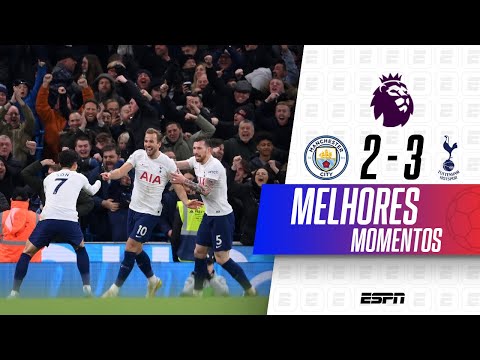 Gols e lances de Manchester City x Tottenhan