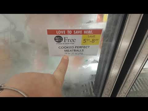 Cooked Perfect Meatballs $1.50 a bag at Publix