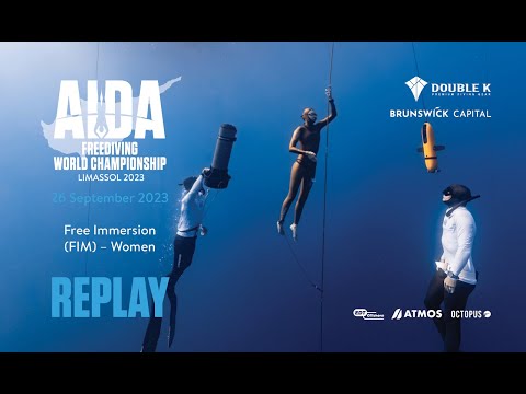 AIDA Depth World Championship Limassol 2023 - Free Immersion (FIM) - Women