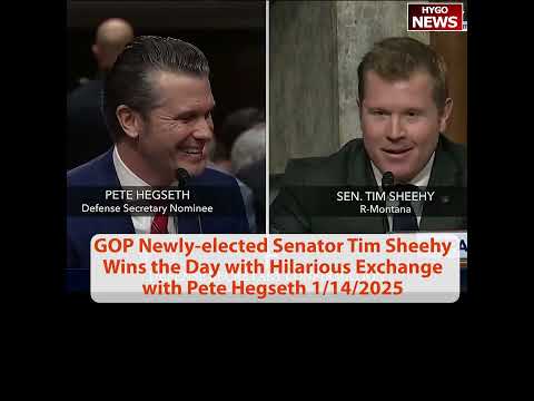 Sen Tim Sheehy Hilarious Exchange with Pete Hegseth: I'm a she-he (Sheehy); Sen Ernst vote YES