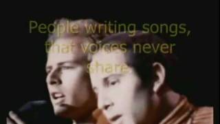 EL SONIDO DEL SILENCIO. Subtitulada en Ingles-Español.PAUL SIMON   ART GARFUNKEL