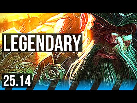 GANGPLANK vs YASUO (MID) | Legendary, 14/3/8, 800+ games | EUNE Master | 25.14
