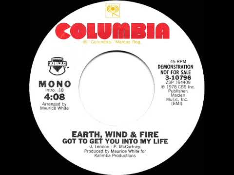 1978 Earth, Wind & Fire - Got To Get You Into My Life (mono radio promo 45)