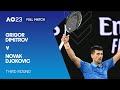 Grigor Dimitrov v Novak Djokovic Full Match | Australian Open 2023 Third Round
