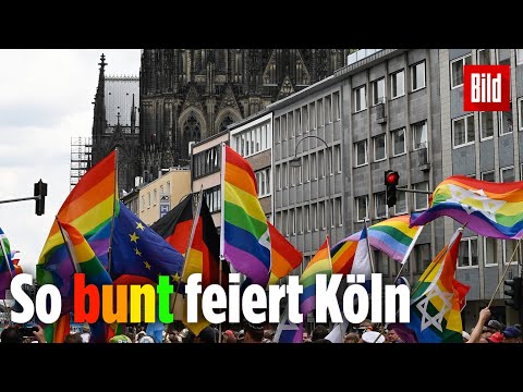 Köln feiert größte Christopher-Street-Day-Parade | 50 Jahre CSD