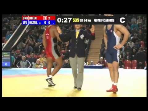 SEC-2013: 84 kg. Beleniuk (UKR) - Kazakevic (LTU) 1/16