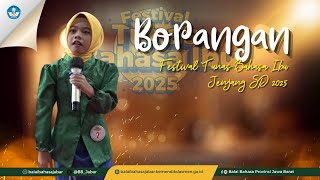 Download lagu First Place Winner of the Borangan Category for Elementary School Girls, FTBI West Java 2025 mp3