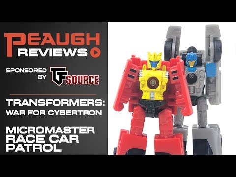 Video Review: Transformers: War for Cybertron SIEGE - Micromaster RACE CAR PATROL