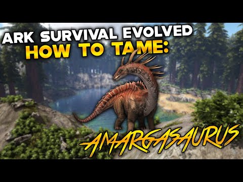 ARK How To Tame AMARGASAURUS