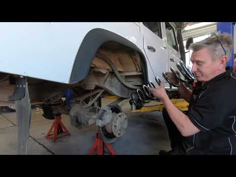 Land Rover Defender OME long-travel suspension installation