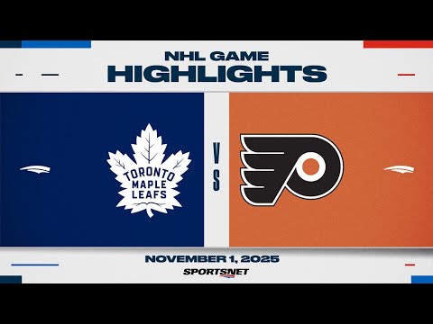 NHL Highlights | Maple Leafs vs. Flyers - November 1, 2025