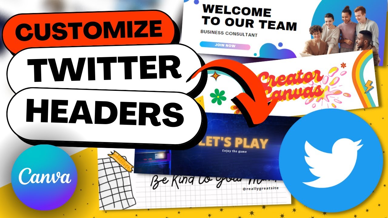 How to Easily Create a TWITTER HEADER for Free Using Canva (Free Templates)