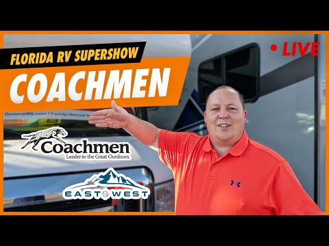 🔴 LIVE at Coachmen & East to West Motorhomes! (Florida RV SuperShow)