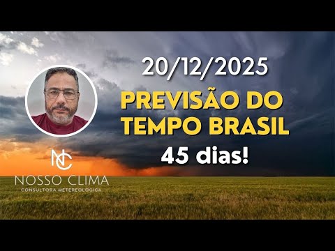 Brazil 45-Day Forecast! (December 20, 2025)