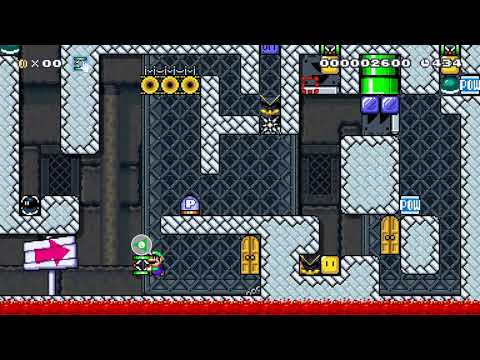 【Super Mario Maker 2】One Screen Puzzle：X8T-NPL-46G