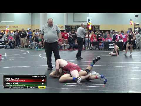 High School (11th - 12th Grade) 170 Mike Cross Purler Wrestling Academy Vs Eric Campie Camanche Wr