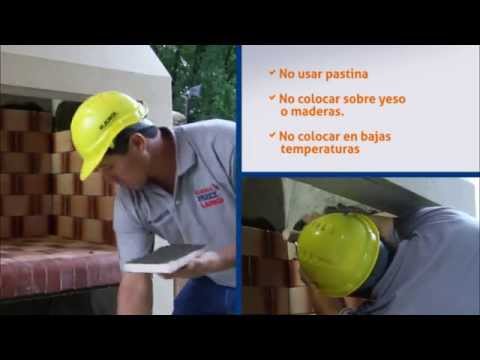 Cómo colocar ladrillos refractarios en Parrillas, Chimeneas y Hornos - Klaukol Refractario