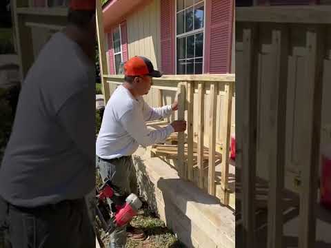 How to install balusters easy and fast (for beginners) #decks #railing #diy