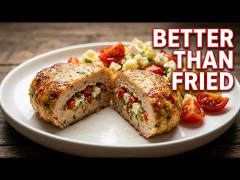 Better Than Fried — Juicy Oven-Baked Chicken Patties Stuffed with Cheese