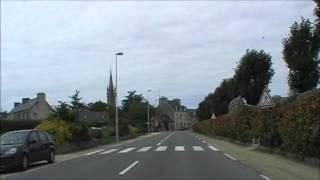 preview picture of video 'Driving Along Rue de Morlaix & Rue Verderel, Saint-Pol-de-Léon, Finistère, Brittany, France'