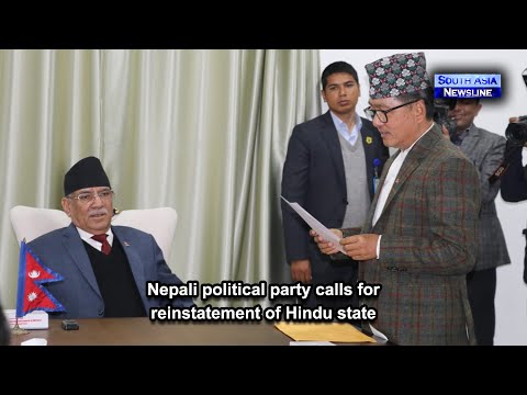 Nepali political party calls for reinstatement of Hindu state