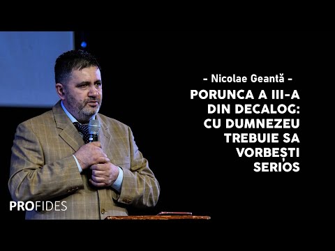 Cu Dumnezeu trebuie să vorbești serios | Nicolae Geantă
