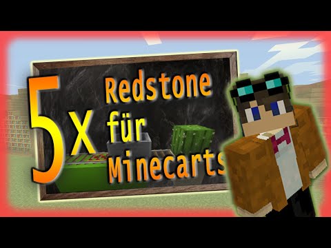 Fünf Minecart-Schaltungen, die du kennen solltest | Redstone-Schule Folge 72 | Minecraft Tutorial