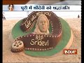Fan pays tribute to Sridevi with sand art in Puri