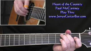 Paul McCartney Heart Of The Country | Guitar Play Thru