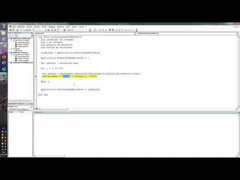 112. Excel-VBA: Automatisch Tabellen in einer neuen Mappe anlegen und benennen
