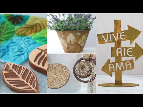 Manos a la Obra TV  2018 Programa 85 - Efecto Oxido - Sellos - Arcilla Polimerica