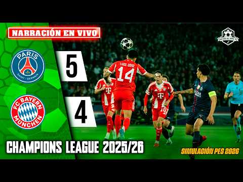 ✅ PSG VS BAYERN MUNICH NARRACIÓN EN VIVO / PARTIDO SIMULADO PES 2026 | NOTICIAS DEL VERDE TV