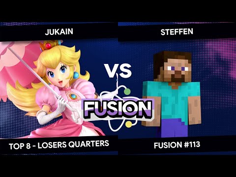 Fusion #113 - Jukain (Peach) vs Steffen (Steve) - Top 8 - Losers Quarters