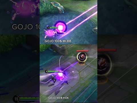 Gojo MLBB vs HOK Expensive skin mobile legends vs honor of kings #mlbb #hok