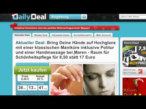 DailyDeal - Vorstellung der Webseite dailydeal.de