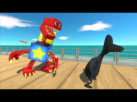 Boxy Boo Oasis Death Run VS Dark Rainbow Friends - Animal Revolt Battle Simulator