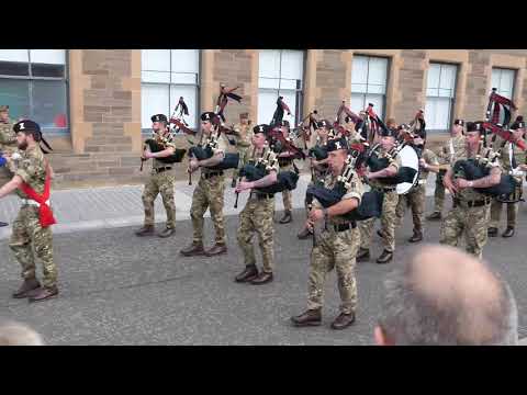 The Black Watch play "The Atholl Highlanders & The Glendaruel Highlanders" Perth 2018 [4K/UHD]