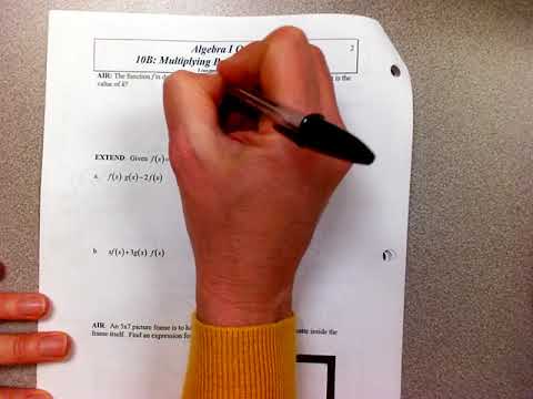 Notes 10b Multiply Polynomials Function Notation