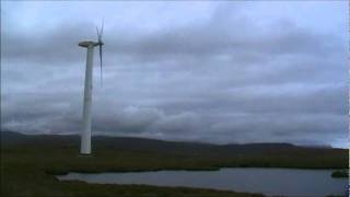 preview picture of video 'Wind Turbine, Toftir, Faroe Islands'