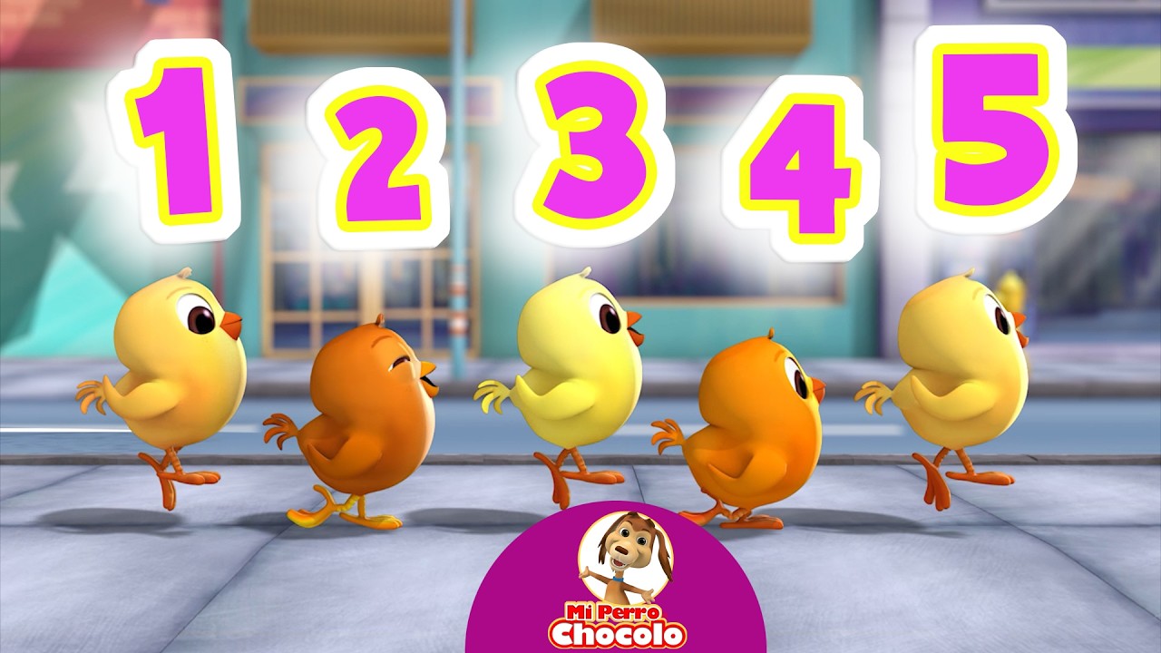 🐣 ¡LA BANDA DE LOS 5 POLLITOS!🐶  MI PERRO CHOCOLO | CANCIONES INFANTILES | MÚSICA PARA JUGAR ♫